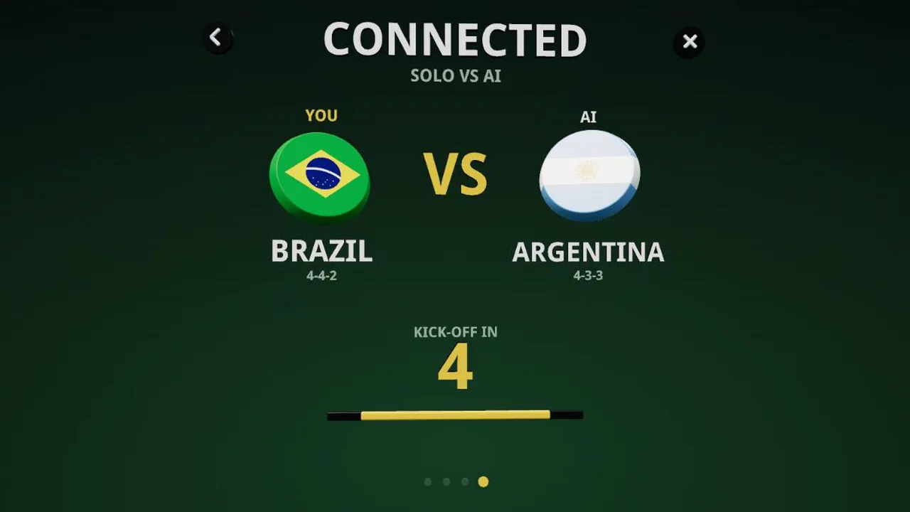 CONNESSO: Brasile-Argentina, calcio d'inizio tra 4